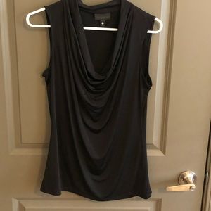 Worthington Black Scoopneck Work Top